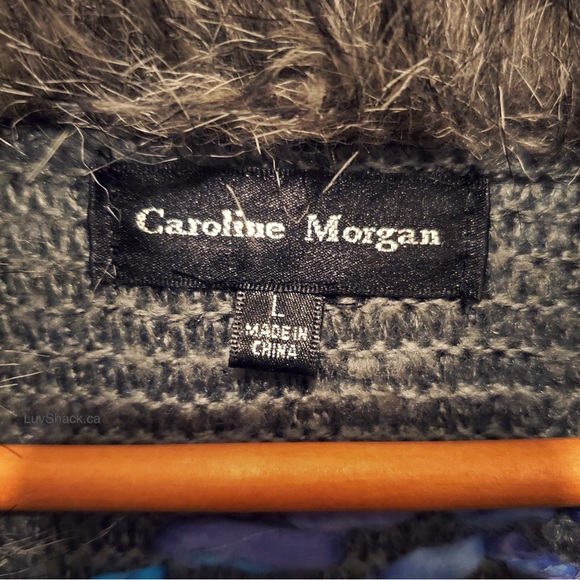 Caroline Morgan Sweater Coat Sz10 - Picture 7 of 8